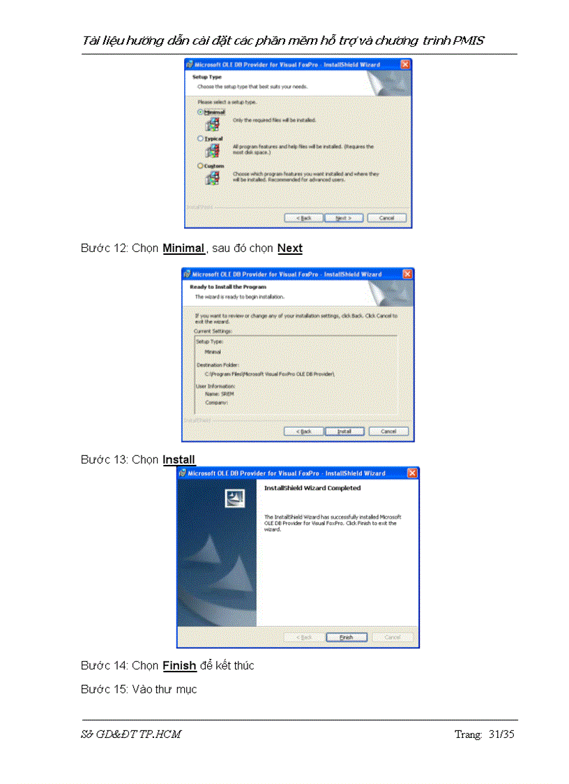 image for page Hướng dẫn cài đặt PMIS