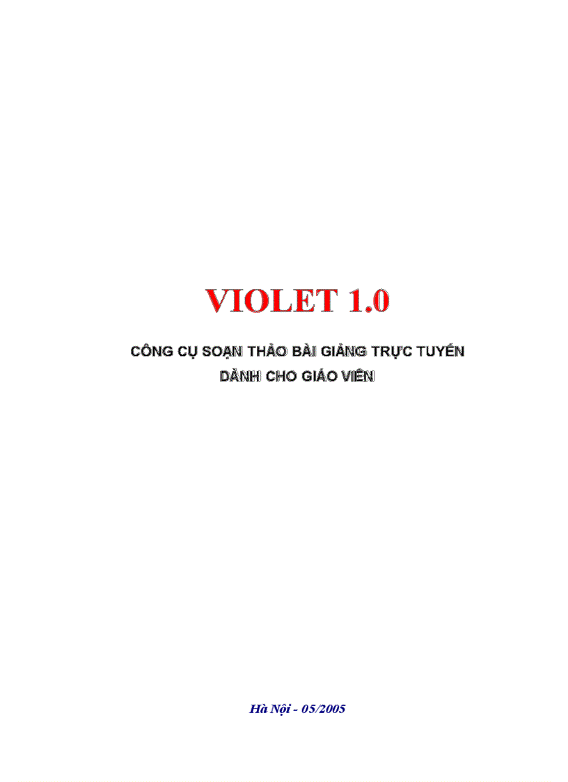 image for page Hướng dẫn cài đặt và sdụng phần mềm Violet phục vụ dạy học