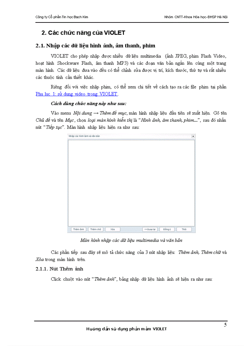 image for page Hướng dẫn cài đặt và sdụng phần mềm Violet phục vụ dạy học