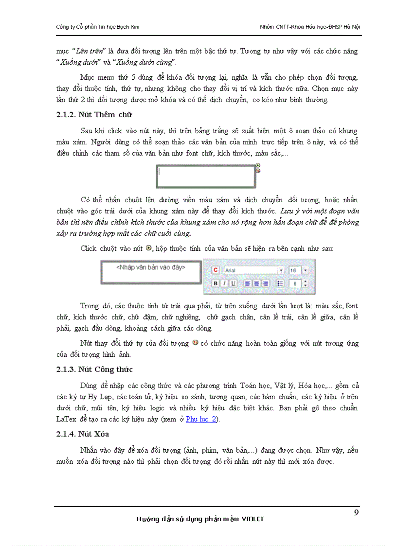 image for page Hướng dẫn cài đặt và sdụng phần mềm Violet phục vụ dạy học