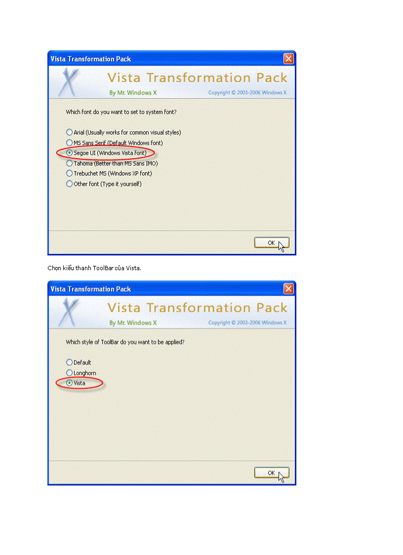 image for page Hướng dẫn cài đặt Vista Transformation Pack