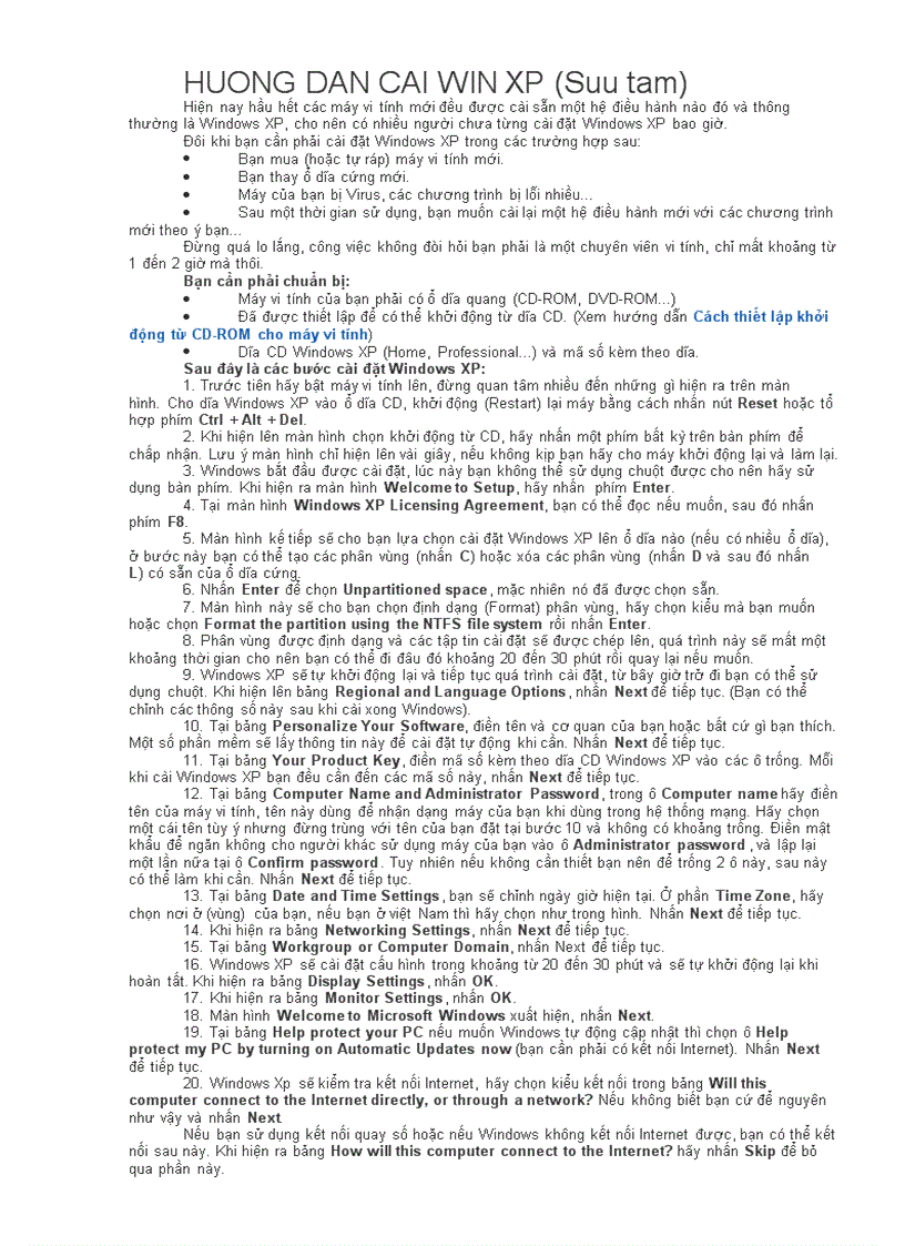 image for page Huong dan cai WinXP