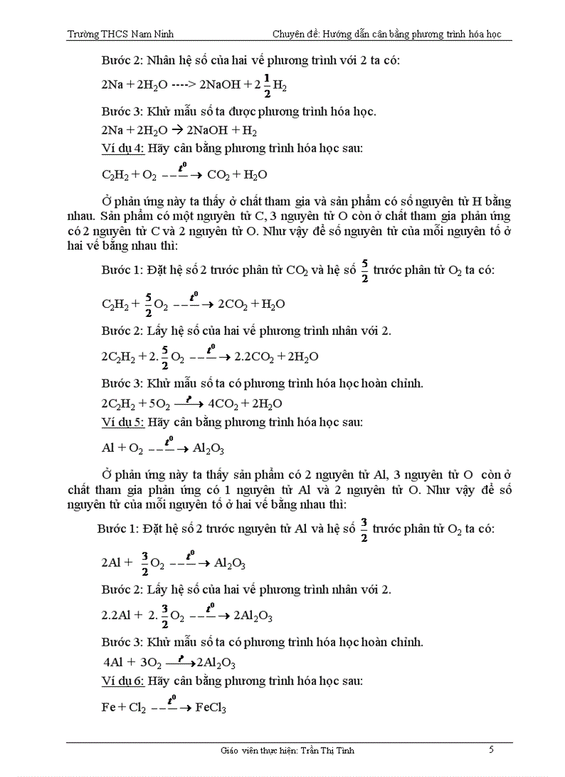 image for page Hướng dẫn cân bằng phương trình hóa học