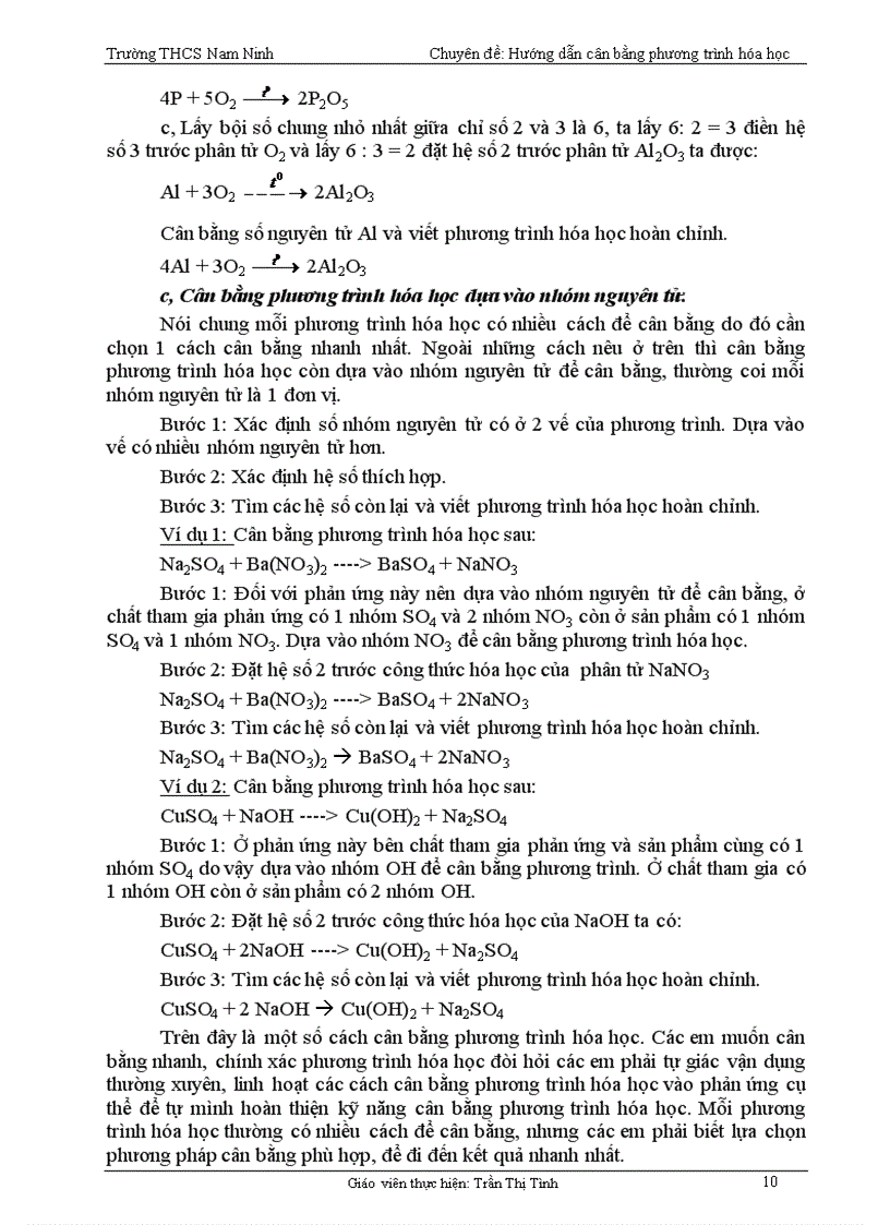 image for page Hướng dẫn cân bằng phương trình hóa học