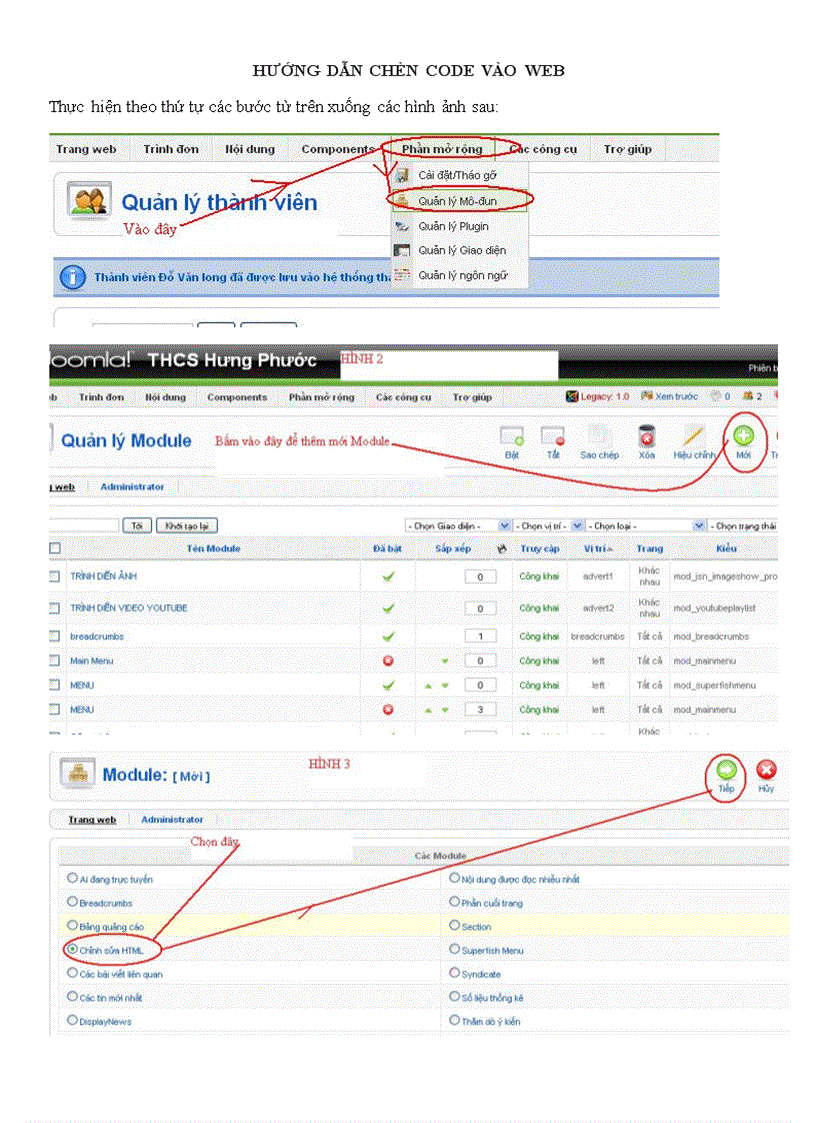 image for page Hướng dẫn chèn code vào web