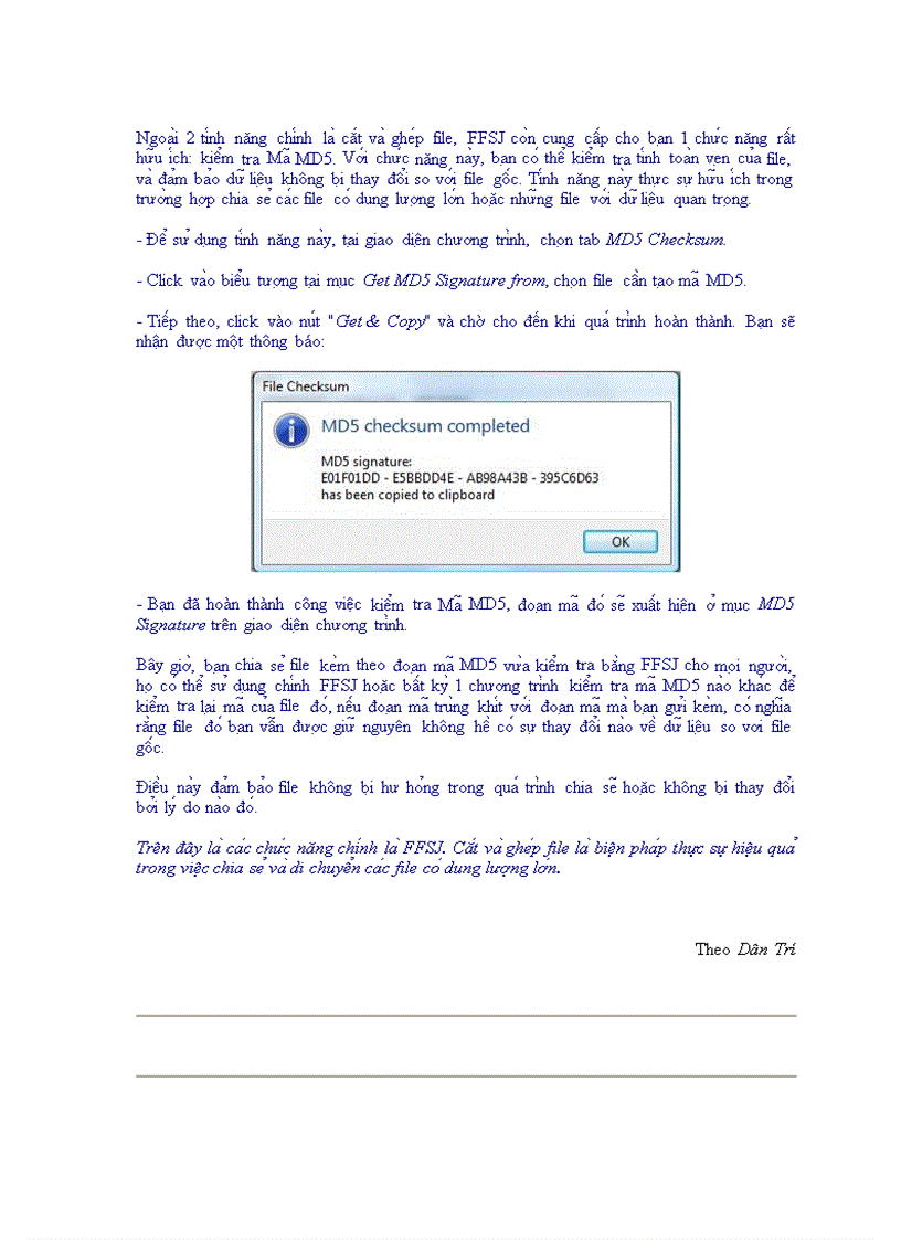 image for page Hướng dẫn chia nhỏ và ghép file