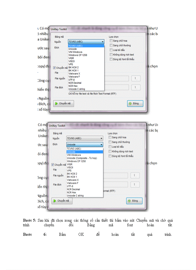 Hướng dẫn chuyển đổi font chữ bằng Unikey Toolkit