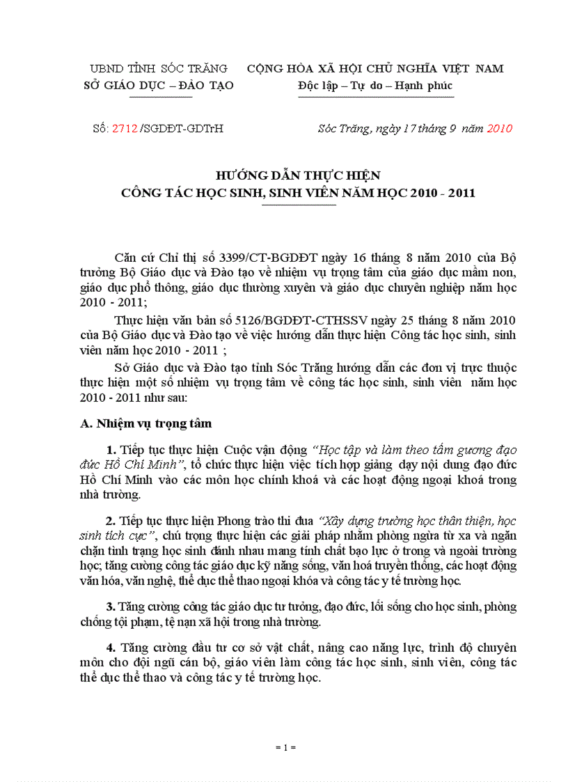 image for page Hướng dẫn công tác HSSV