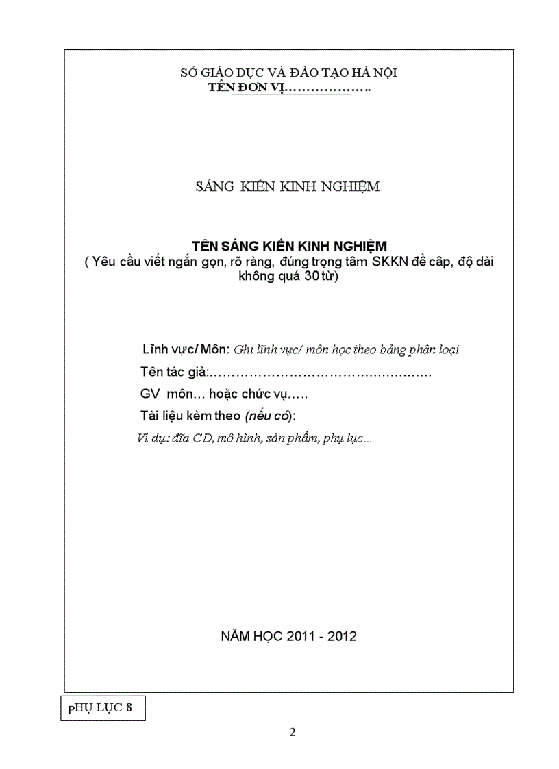 image for page Hướng dẫn công tác SKKN