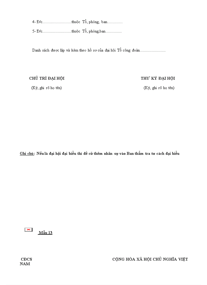 image for page Hướng dân Đại hội Công đoàn NK 2010 2012