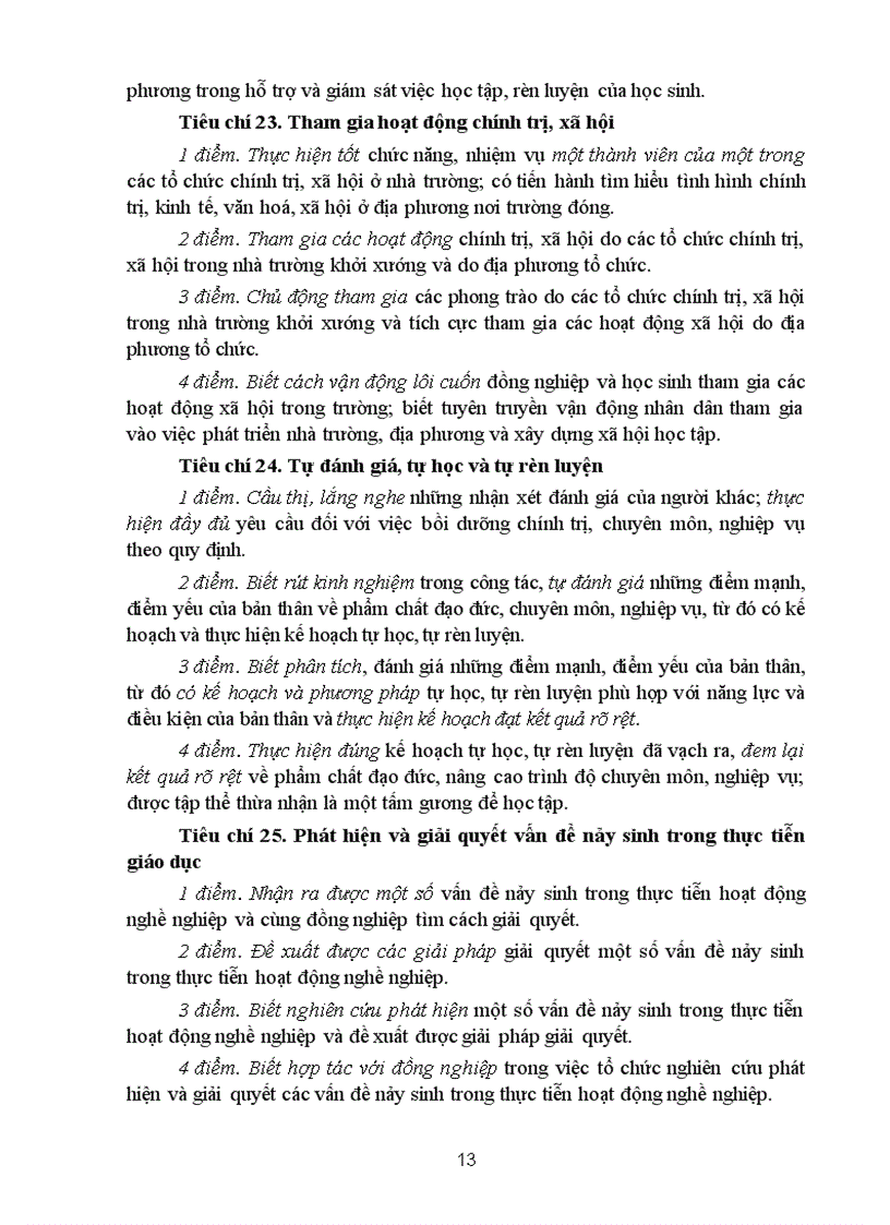 image for page Hướng dẫn đánh giá gvthpt theo chuẩn nghề nghiệp