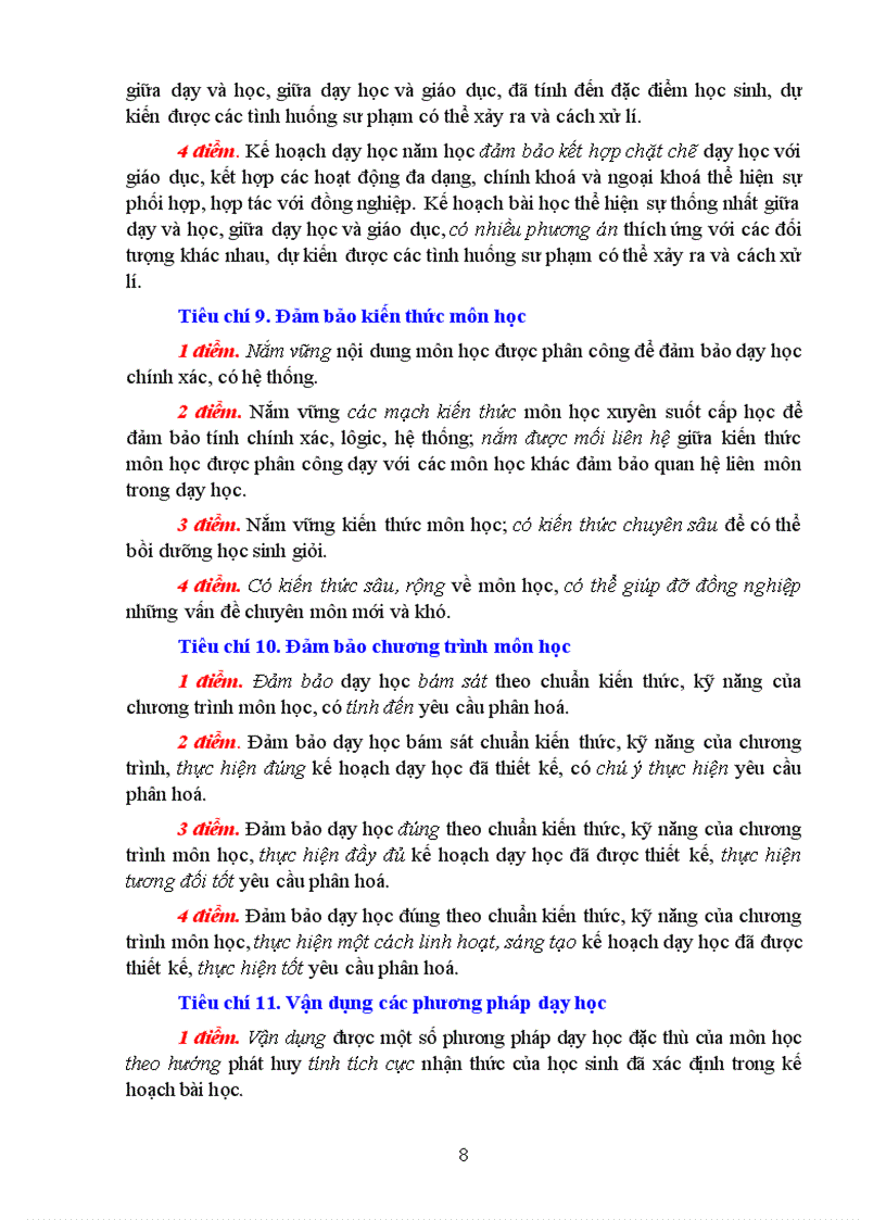 image for page Hướng dẫn đánh giá xếp loại gv theo chuẩn