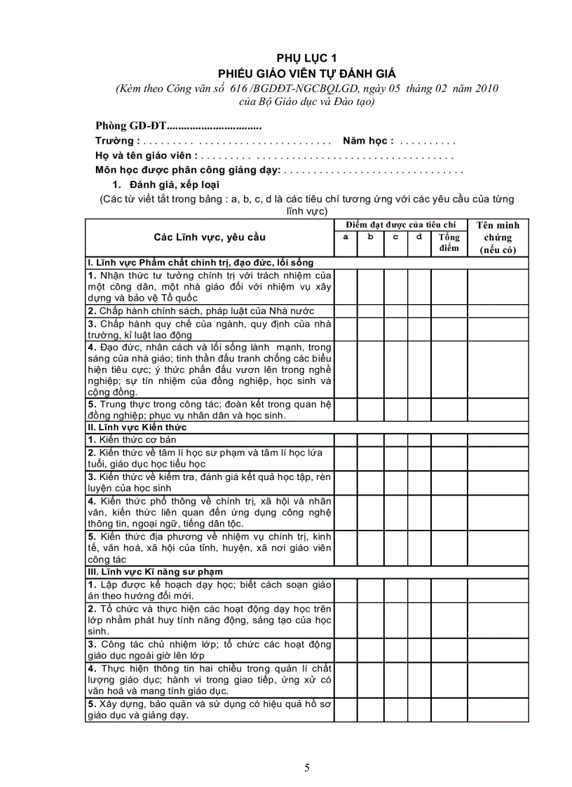 image for page Huong dan danh gia xep loai gv