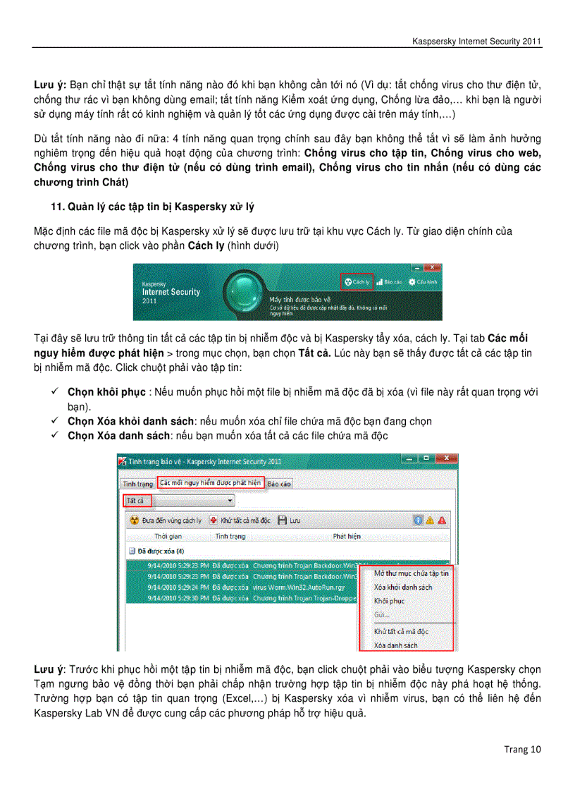 image for page Huong dan dung thu kaspersky 2011 hap dan khong mat tien mua