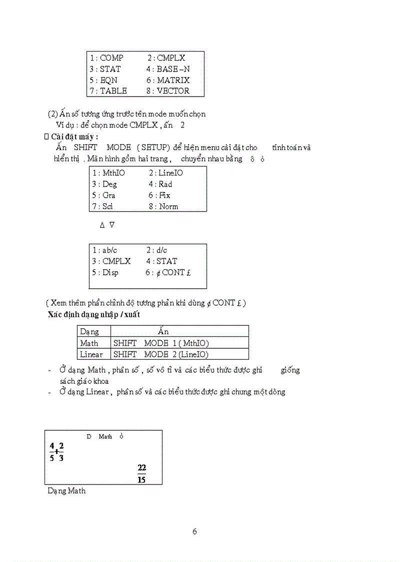 Huong dan FX 570ES