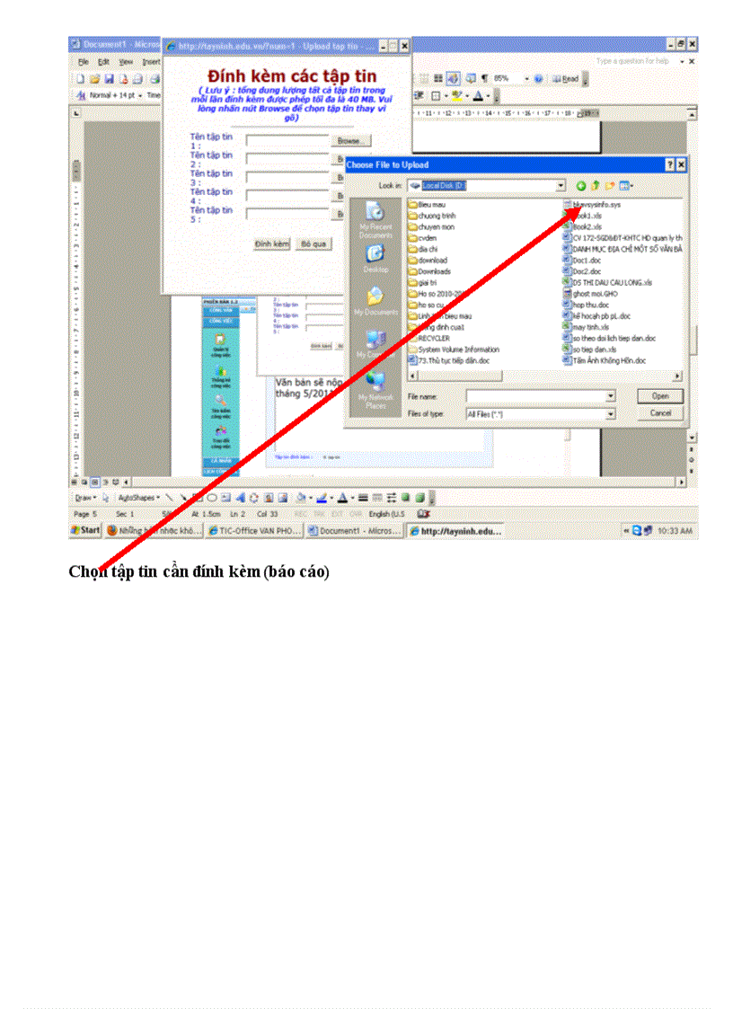 image for page Hướng dẫn gửi dữ liệu trên Tic office
