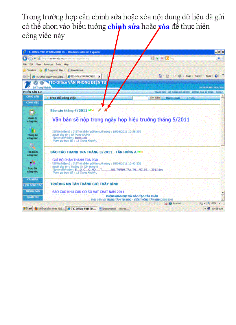 image for page Hướng dẫn gửi dữ liệu trên Tic office