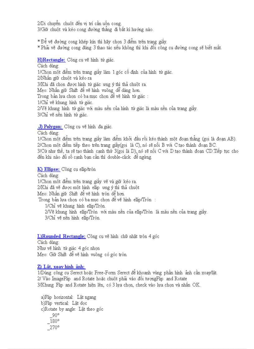 image for page Hướng dẫn học phần mềm vẽ Paint