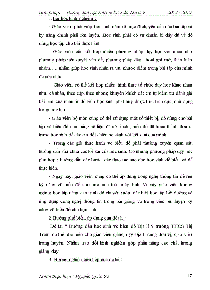 image for page Hướng dẫn HS vẽ các dạng biểu đồ Địa lí 9