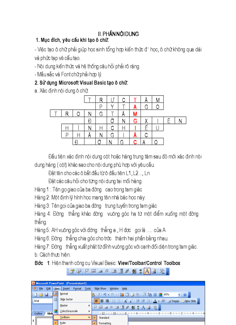 image for page Hướng dẫn làm câu hỏi ô chũ trong Powerpoint