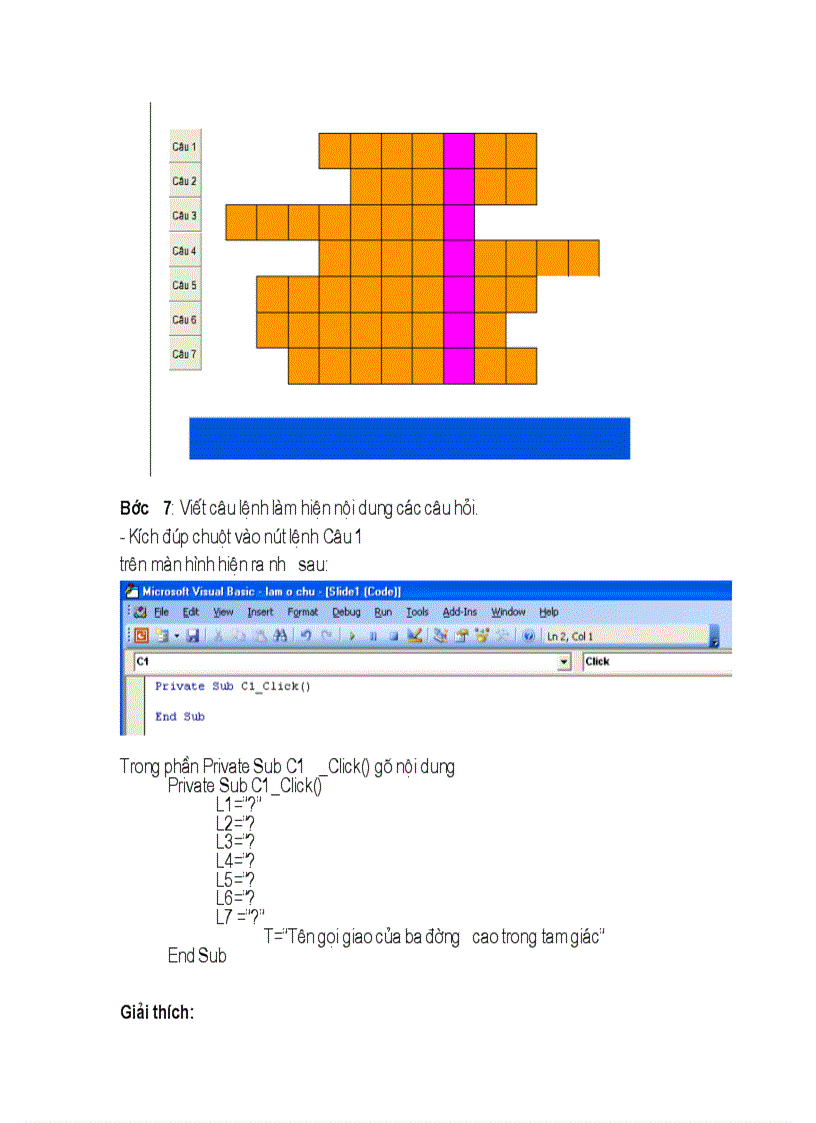 image for page Hướng dẫn làm câu hỏi ô chũ trong Powerpoint