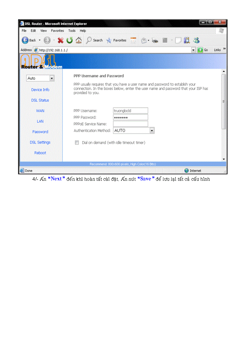 image for page Hướng dẫn lắp đặt nhanh ADSL