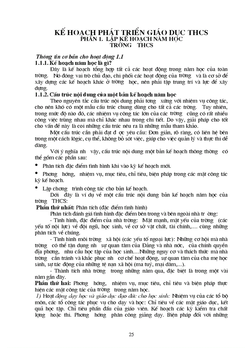 image for page Hướng dẫn lập KH phát triển GDTHCS