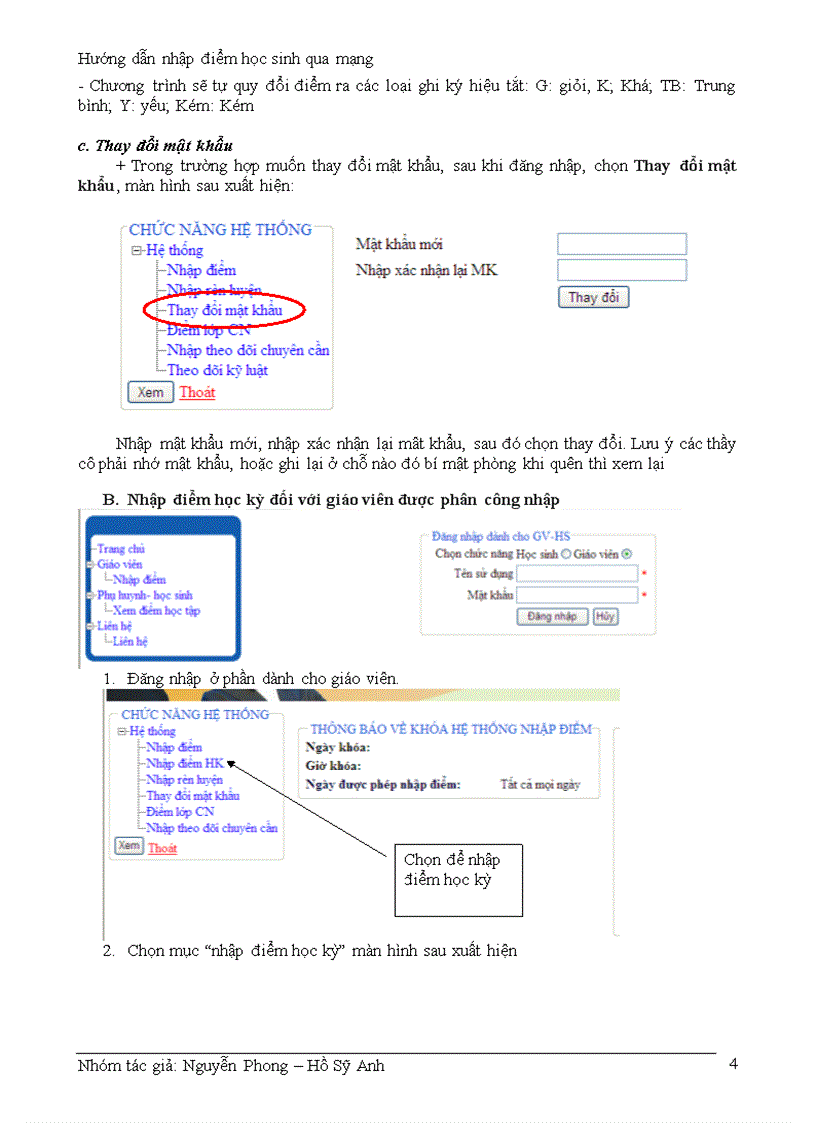 image for page Hướng dẫn nhập điểm