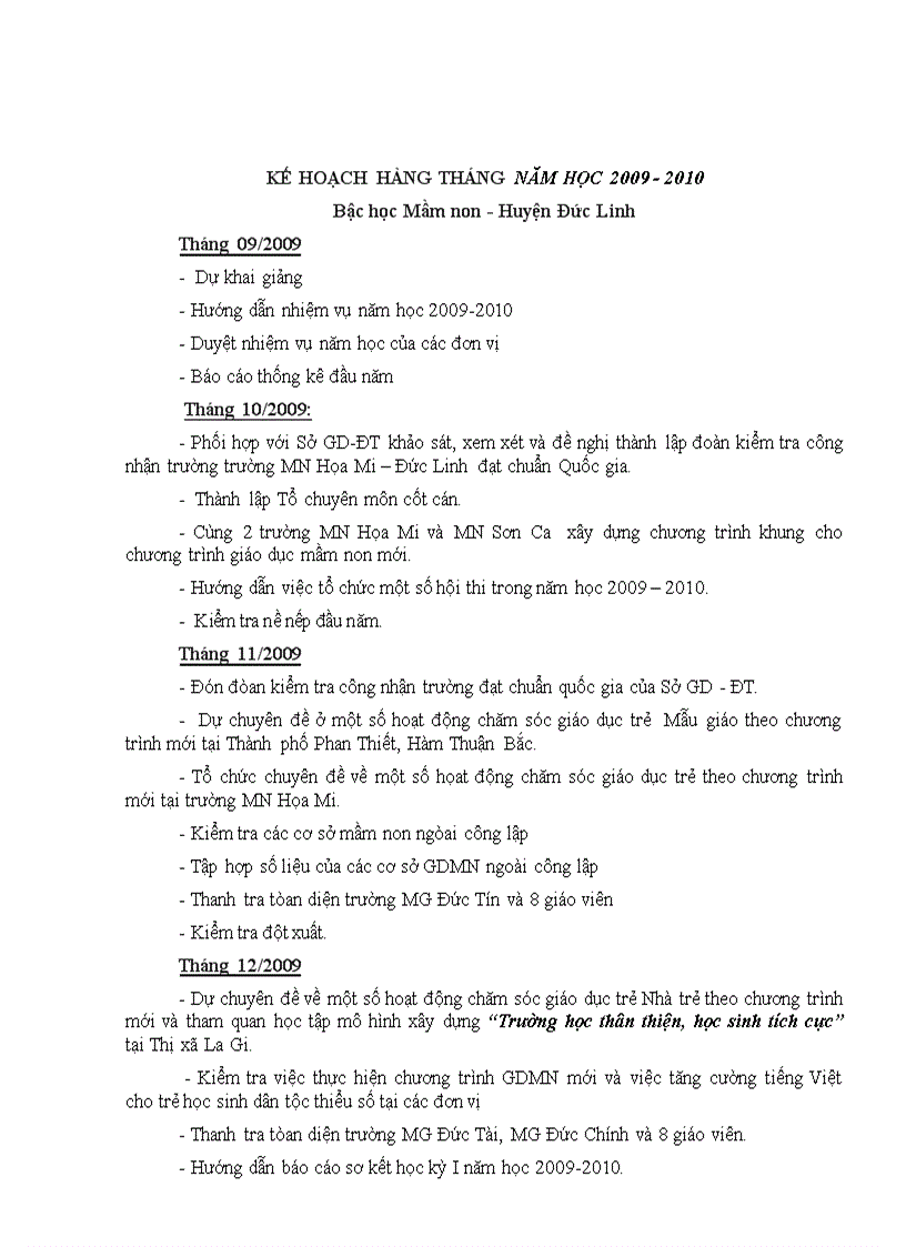 image for page Hướng dẫn nhiệm vụ năm học 2009 2010