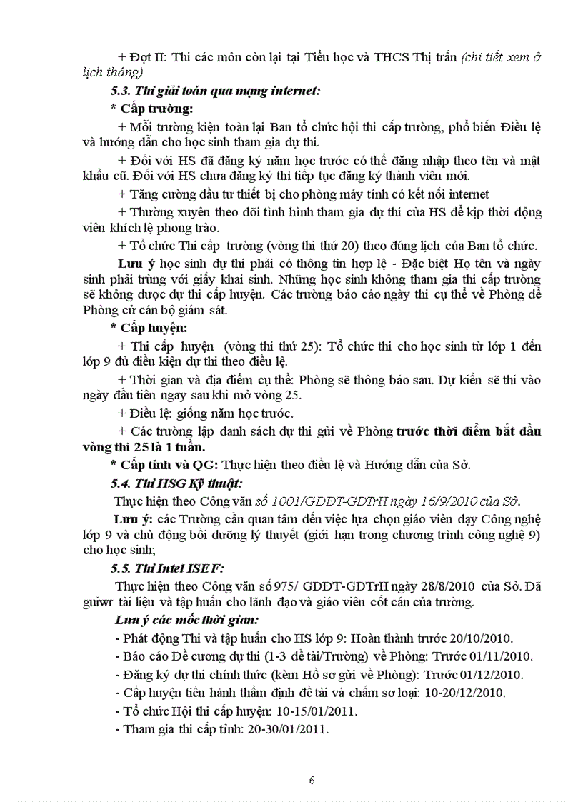 image for page Hướng dẫn nhiệm vụ năm học 2010 2011