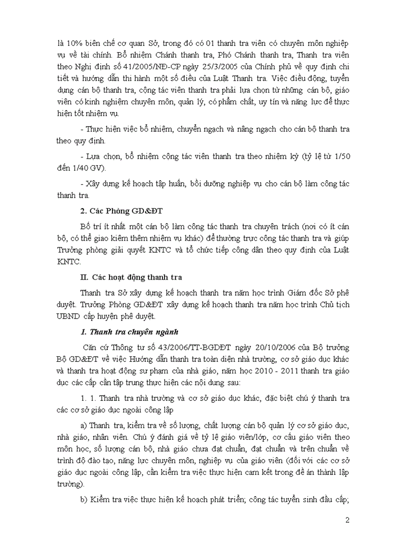 image for page Hướng dẫn nhiệm vụ thanh tra năm học 2010 2011