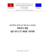 Hướng dẫn phân hệ quản lí học sinh