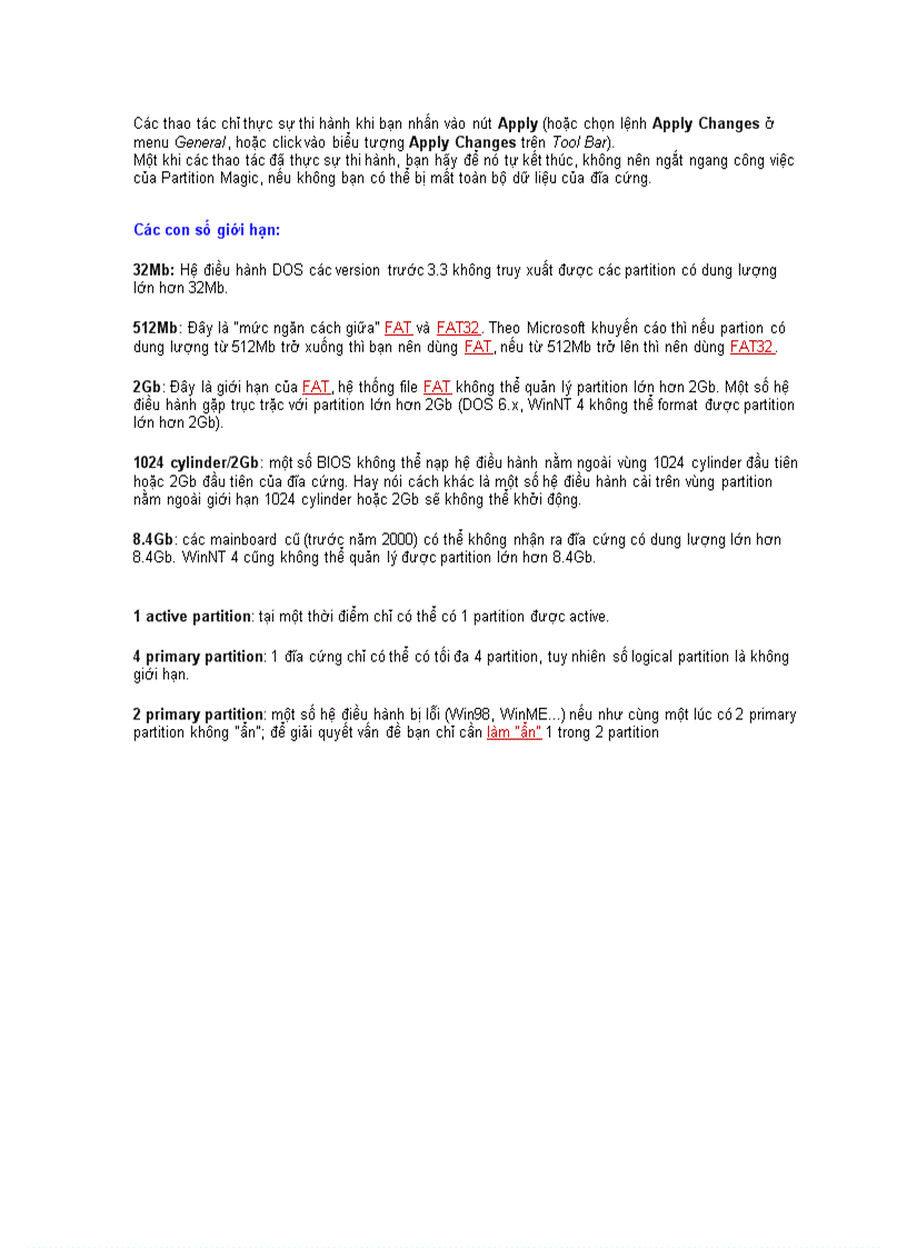 image for page Hướng dẫn phân vùng