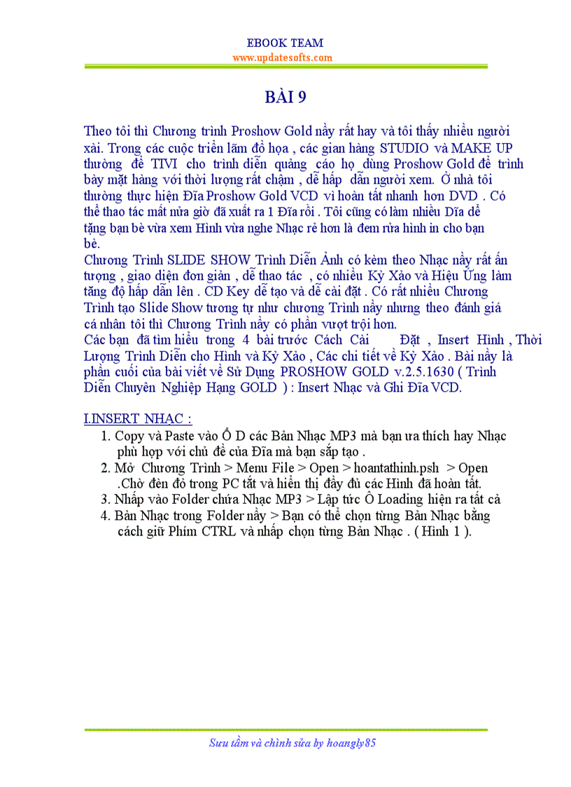 image for page Hướng dẫn ProshowGol có ảnh minh họa