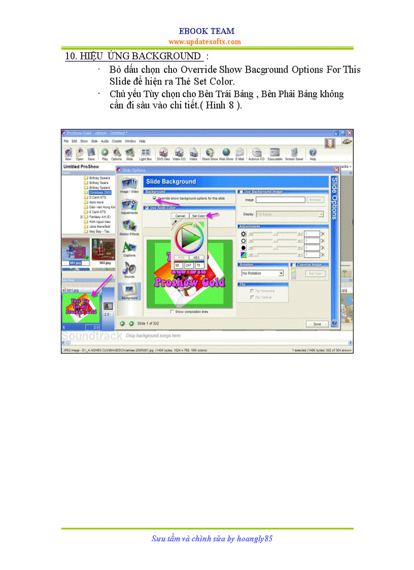 image for page Hướng dẫn ProshowGol có ảnh minh họa