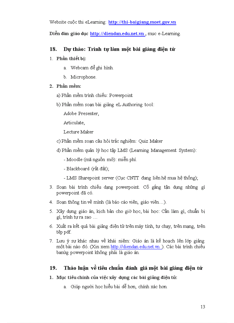 image for page Huong dan soan bai giang E Learning