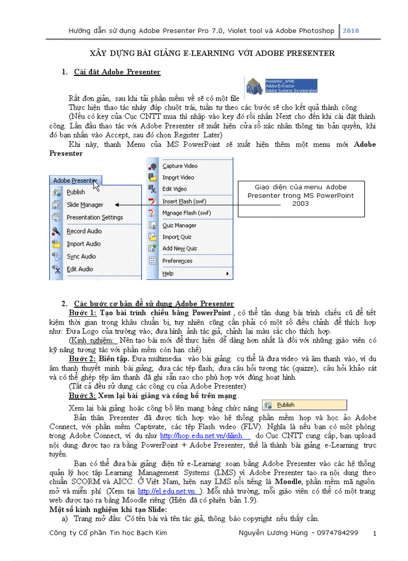 image for page Huong dan su dung Adobe Presenter 2