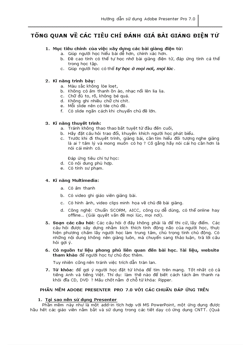 image for page Hướng dẫn sử dụng Adobe Presenter Pro 7 0