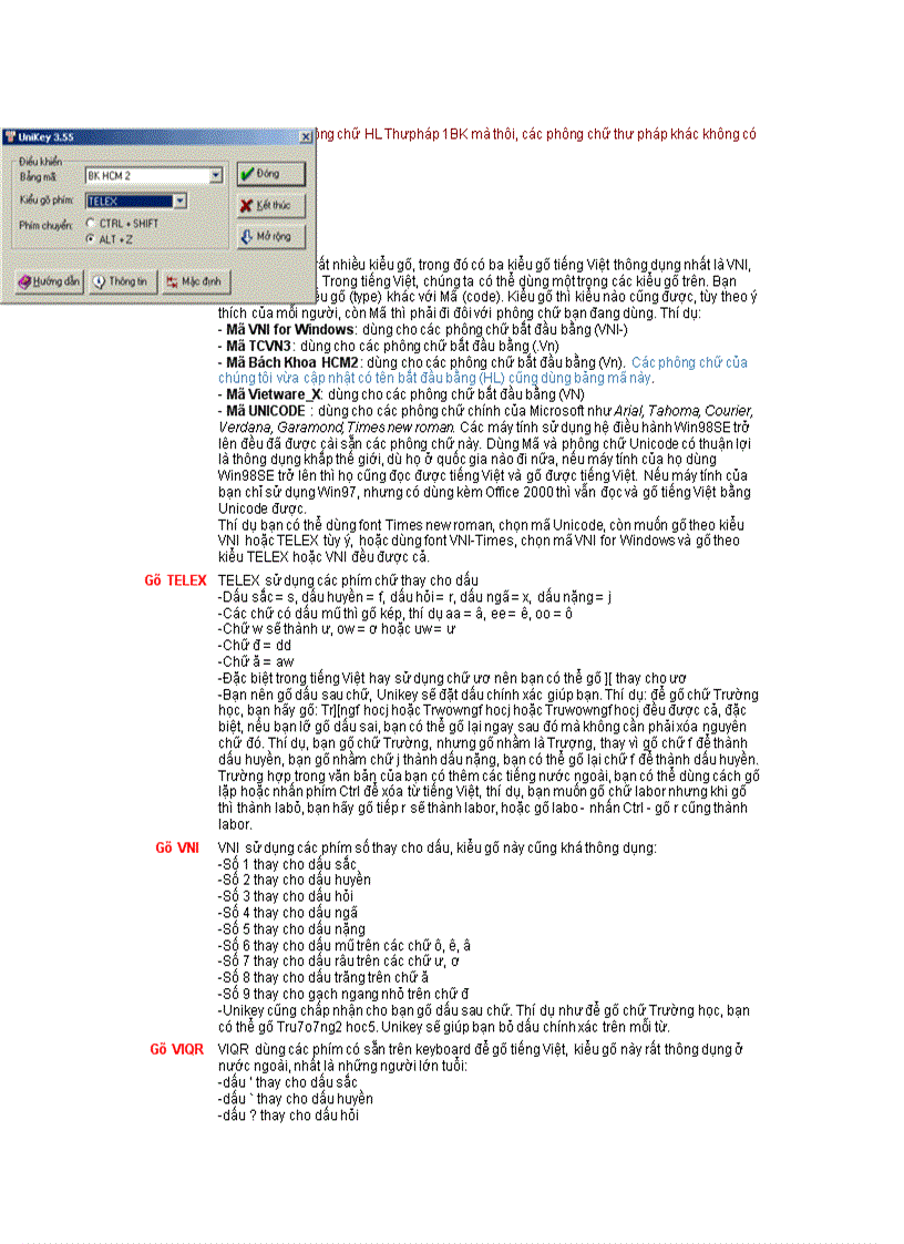 image for page Hướng dẫn Sử dụng chữ Thư Pháp