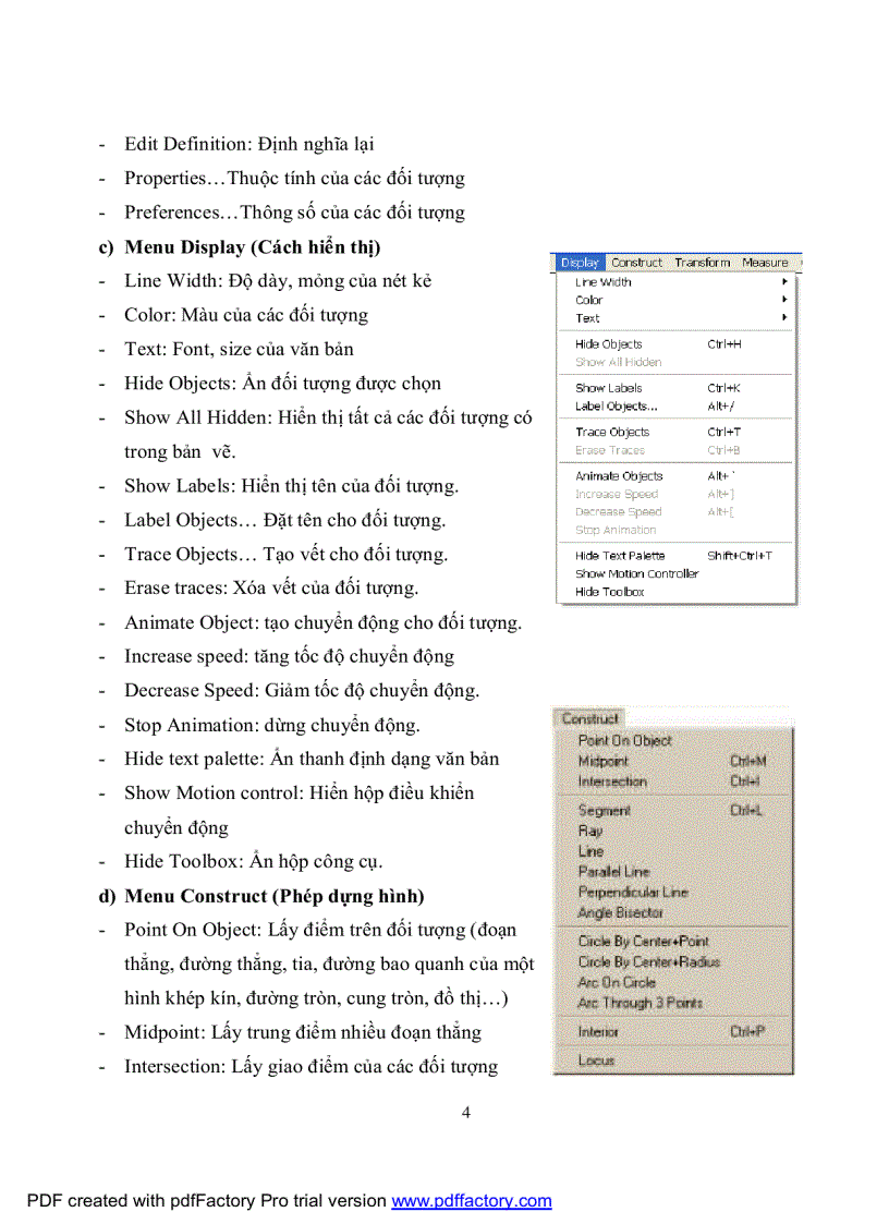 image for page Hướng dẫn sử dụng Geommet
