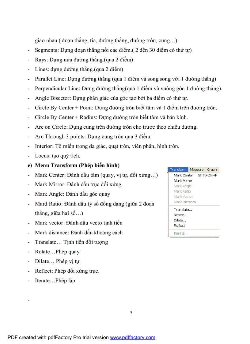 image for page Hướng dẫn sử dụng Geommet