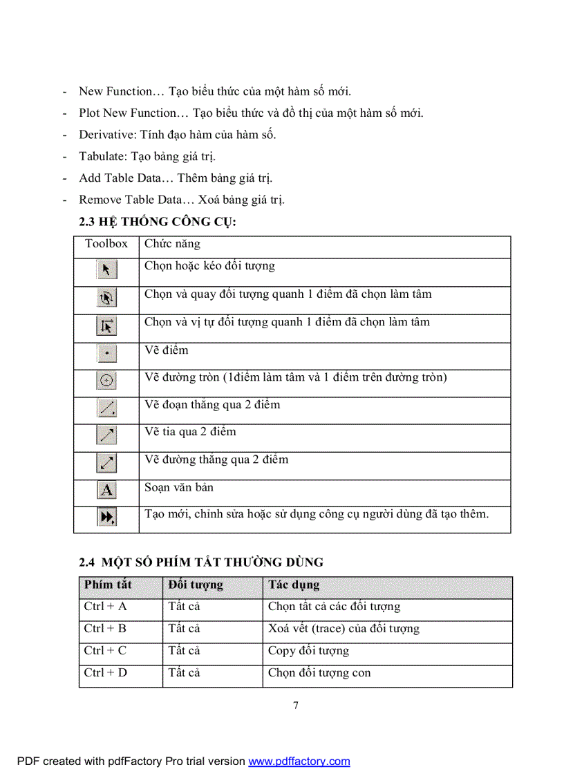 image for page Hướng dẫn sử dụng Geommet