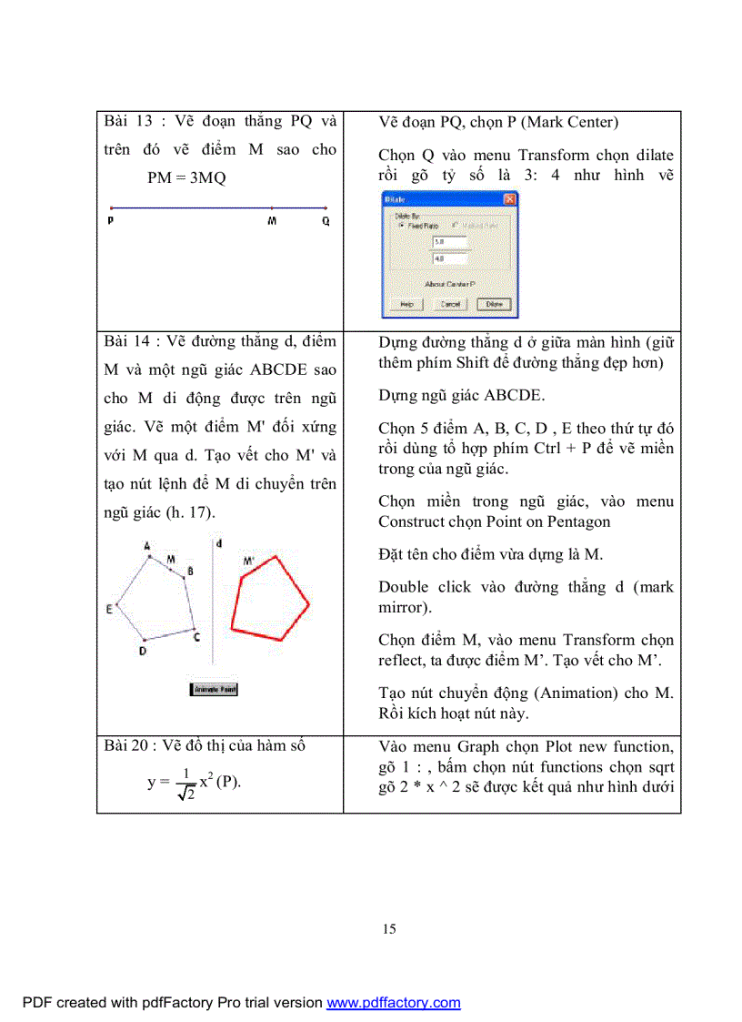 image for page Hướng dẫn sử dụng Geommet