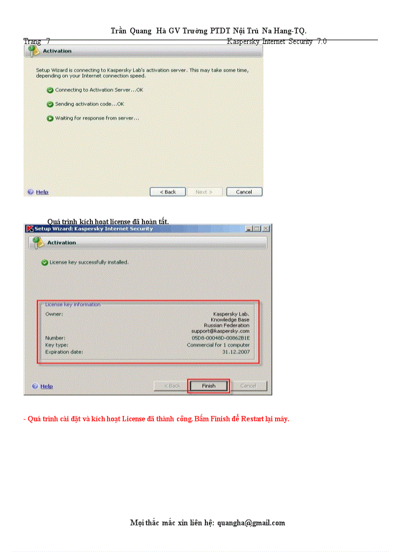 image for page Hướng dẫn sử dụng Kapersky 7