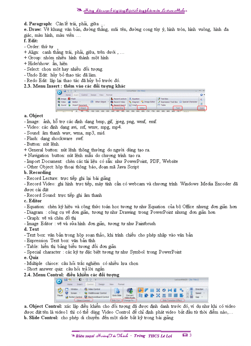 image for page Huong dan su dung Lecture MAKER 2 0