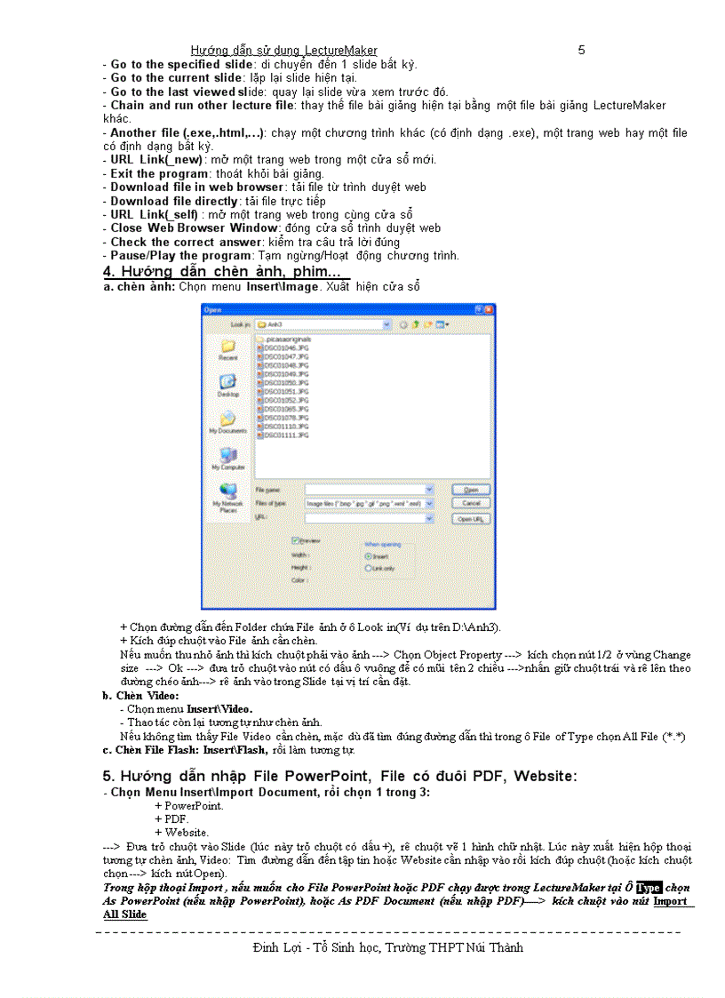 image for page Hướng Dẫn Sử Dụng Lecture Maker