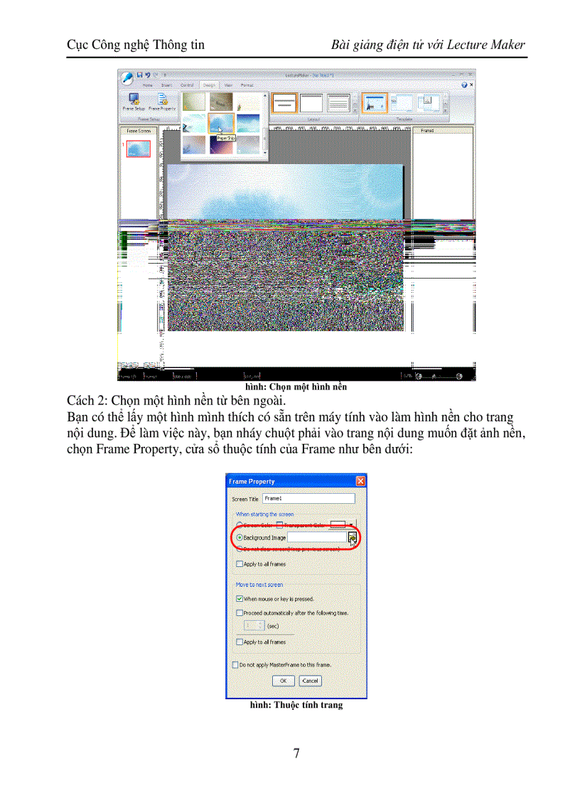 image for page Huong dan su dung LectureMaker chuan