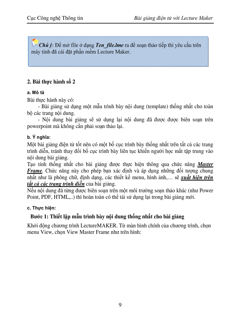 image for page Huong dan su dung LectureMaker chuan