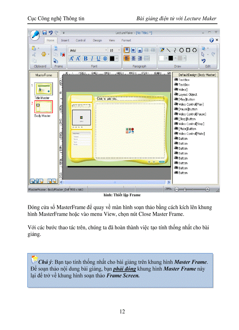 image for page Huong dan su dung LectureMaker chuan