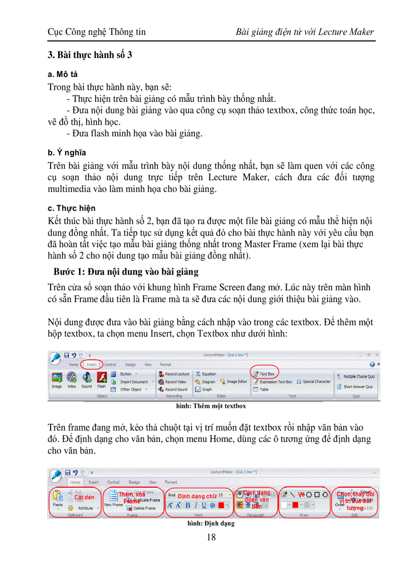 image for page Huong dan su dung LectureMaker chuan